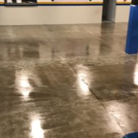 Piso de concreto com resina